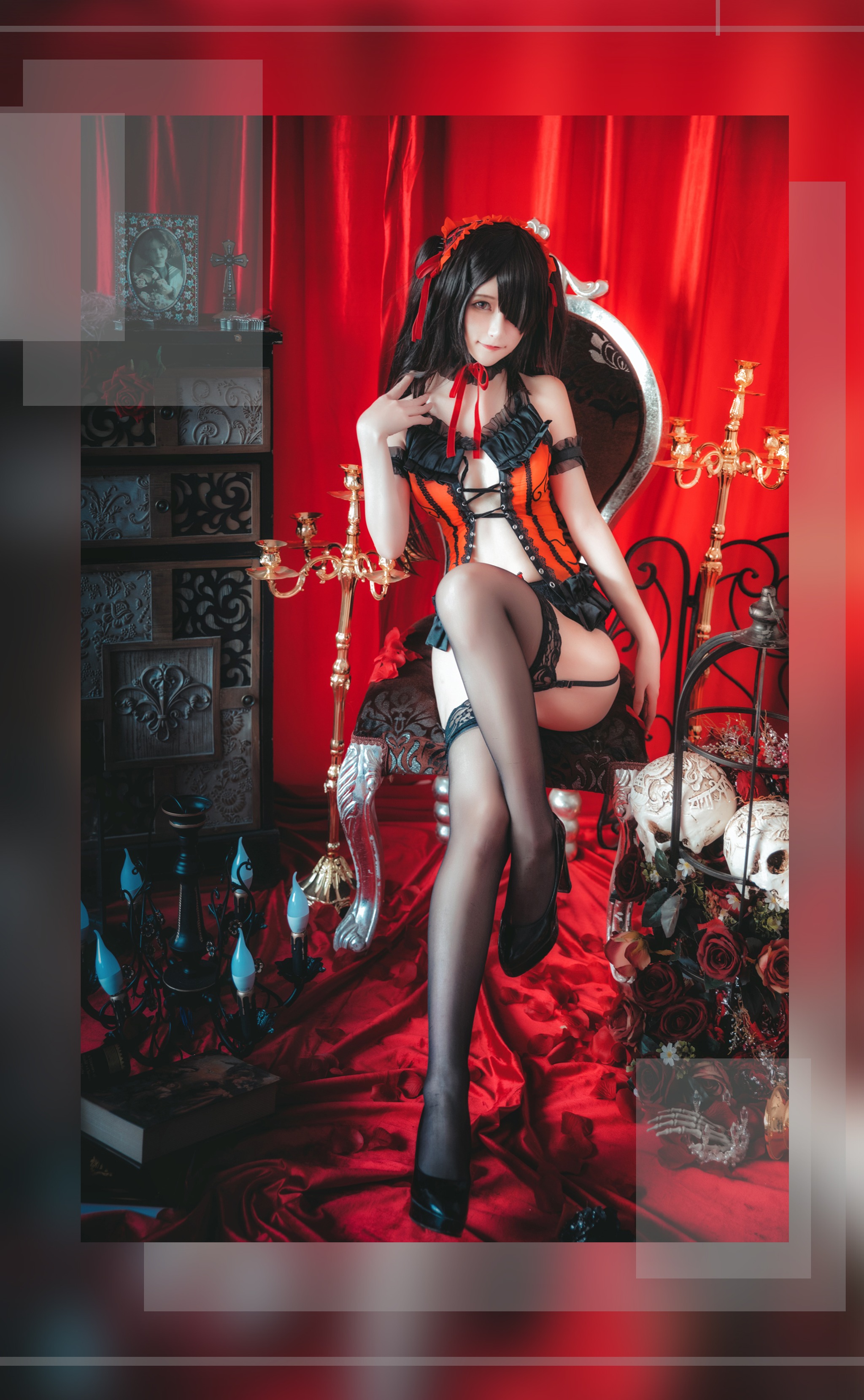 图片[1]-yui金鱼 – NO.014 时崎狂三 手办内衣 [16P]-XikXak